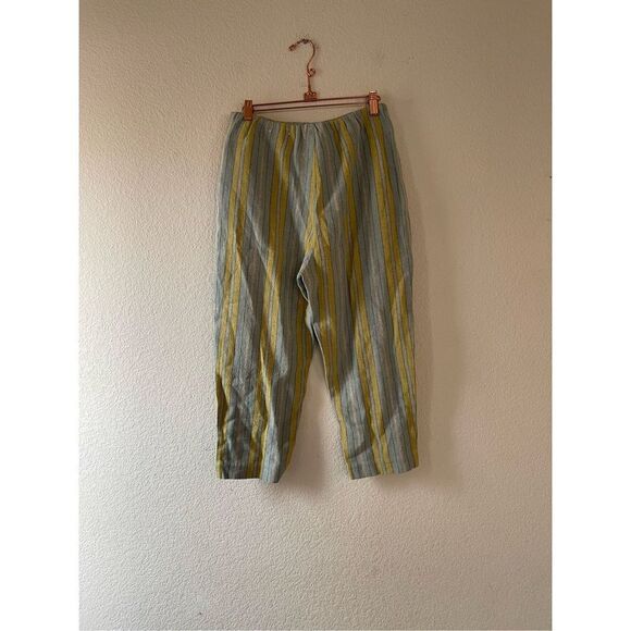 Soft Surroundings Caldera Striped Pants Linen Blend size 6 petite - Picture 2 of 6